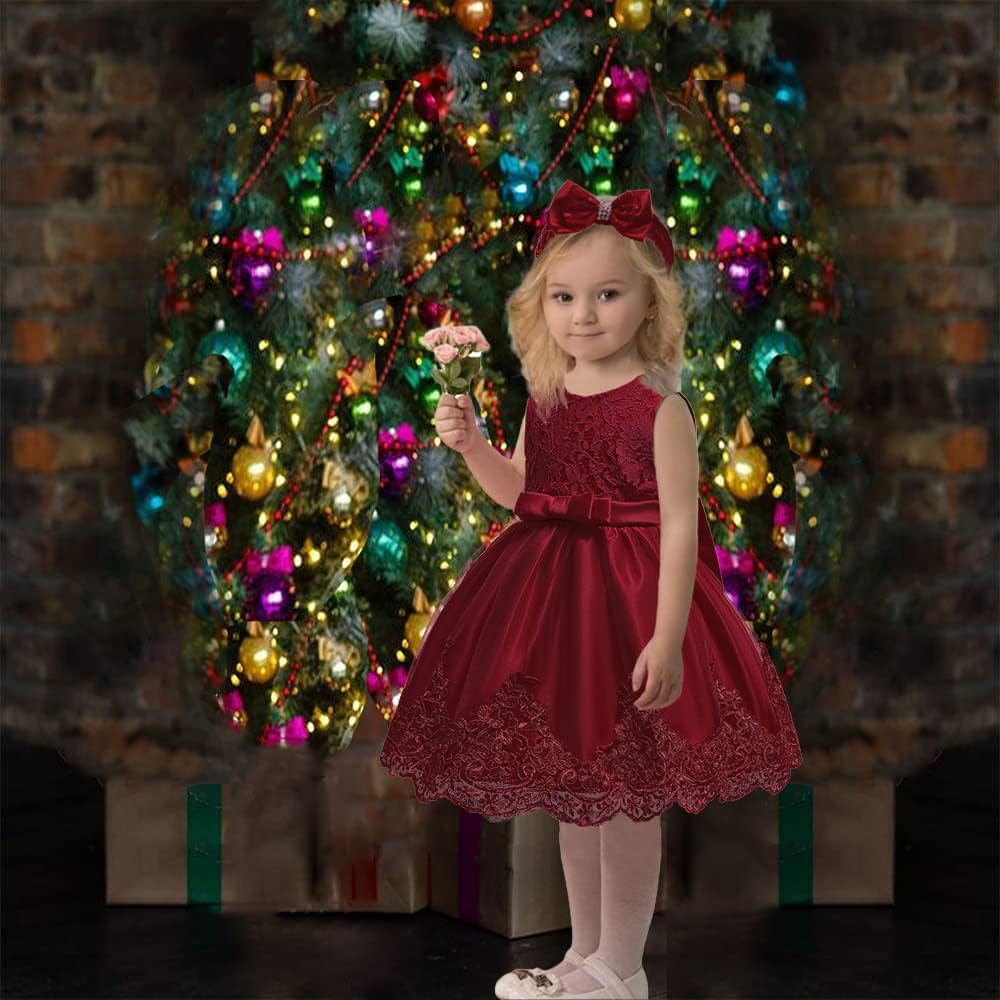 Baby and Toddler Girls Lace Party Dress, 0–6T