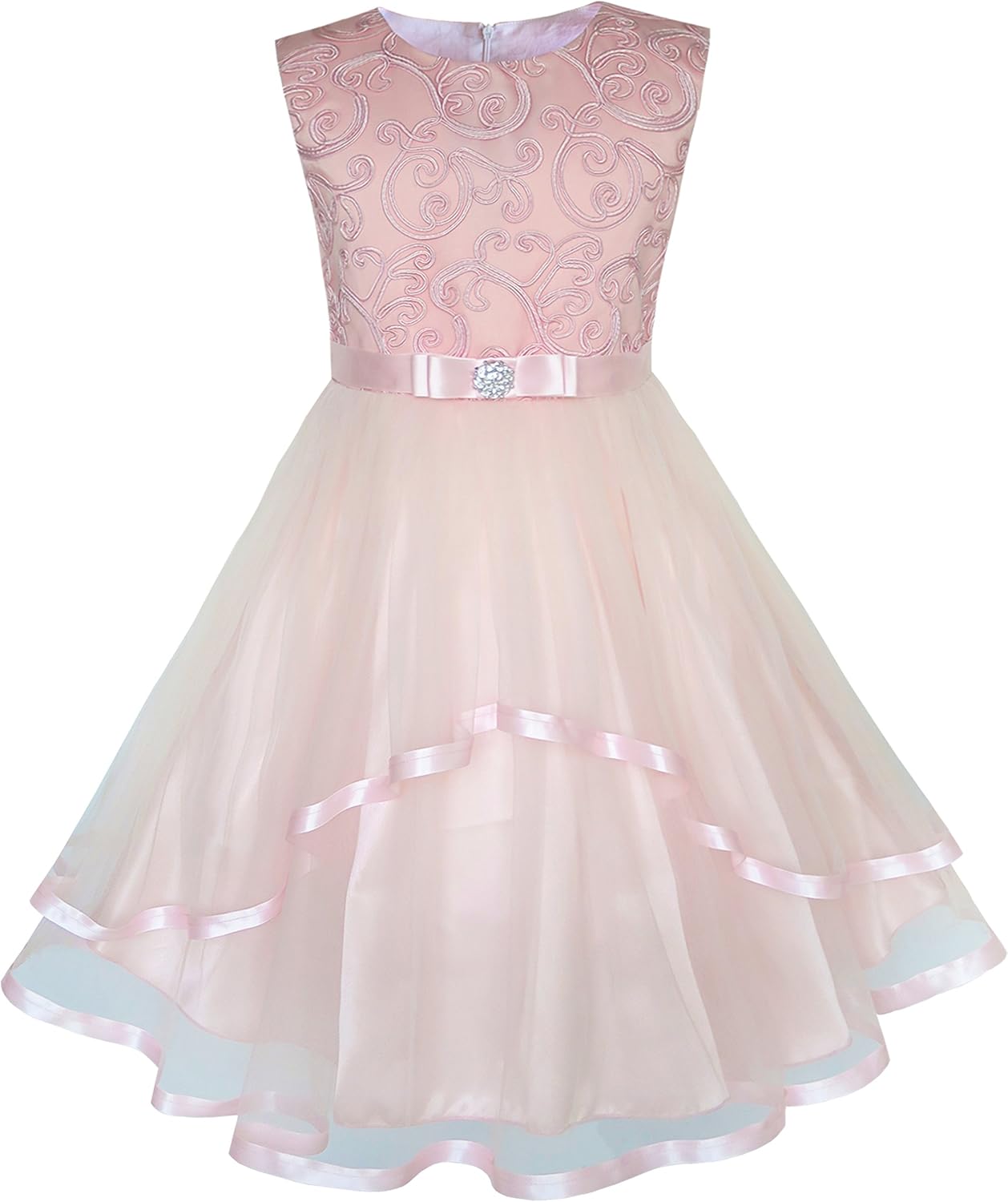 Flower Girls Belted Dress