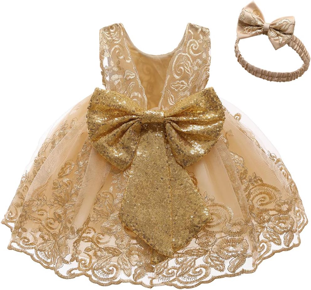 Girls Lace Embroidery Occasion Dress, 0–6 Years
