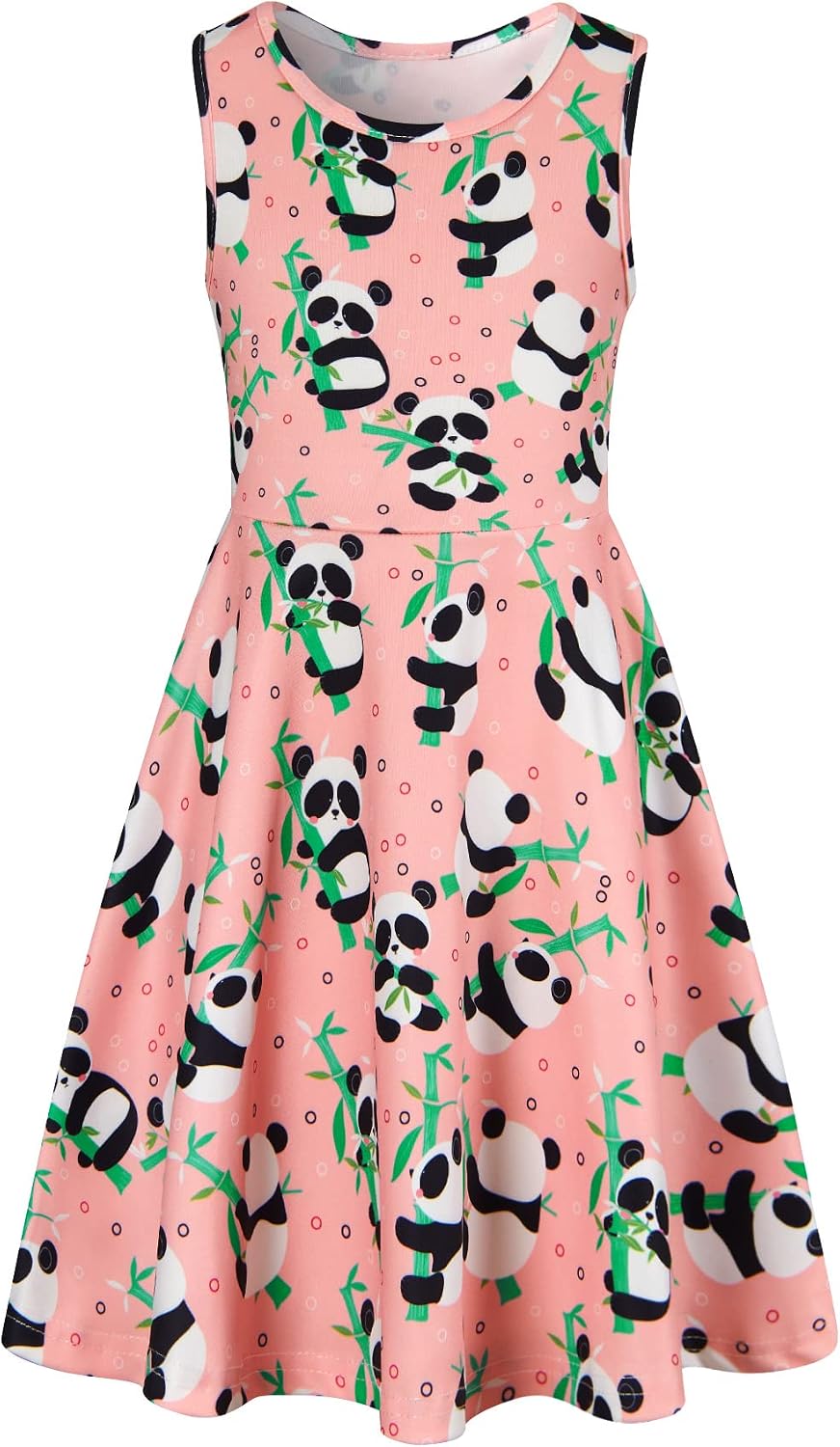Girls Sleeveless Floral Sundress, 4–12 Years
