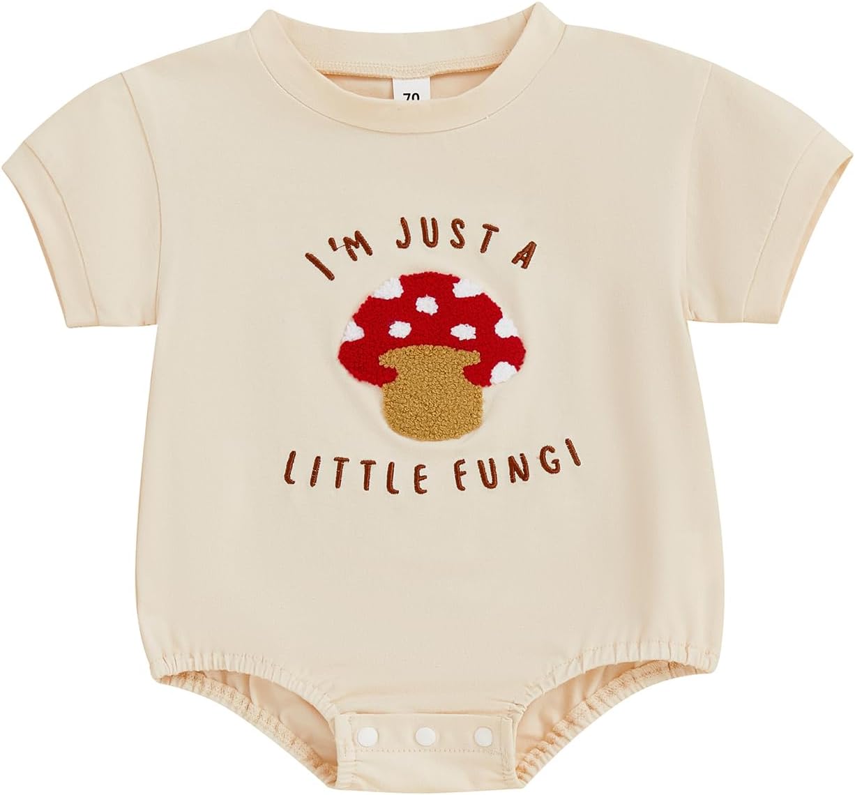 Infant Mushroom Print Romper and Shirt Set