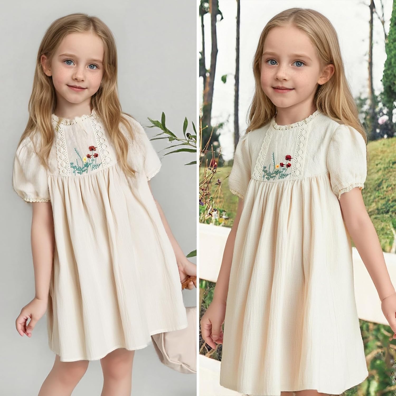 Toddler Girls Embroidered Summer Sundress, 12M–6T