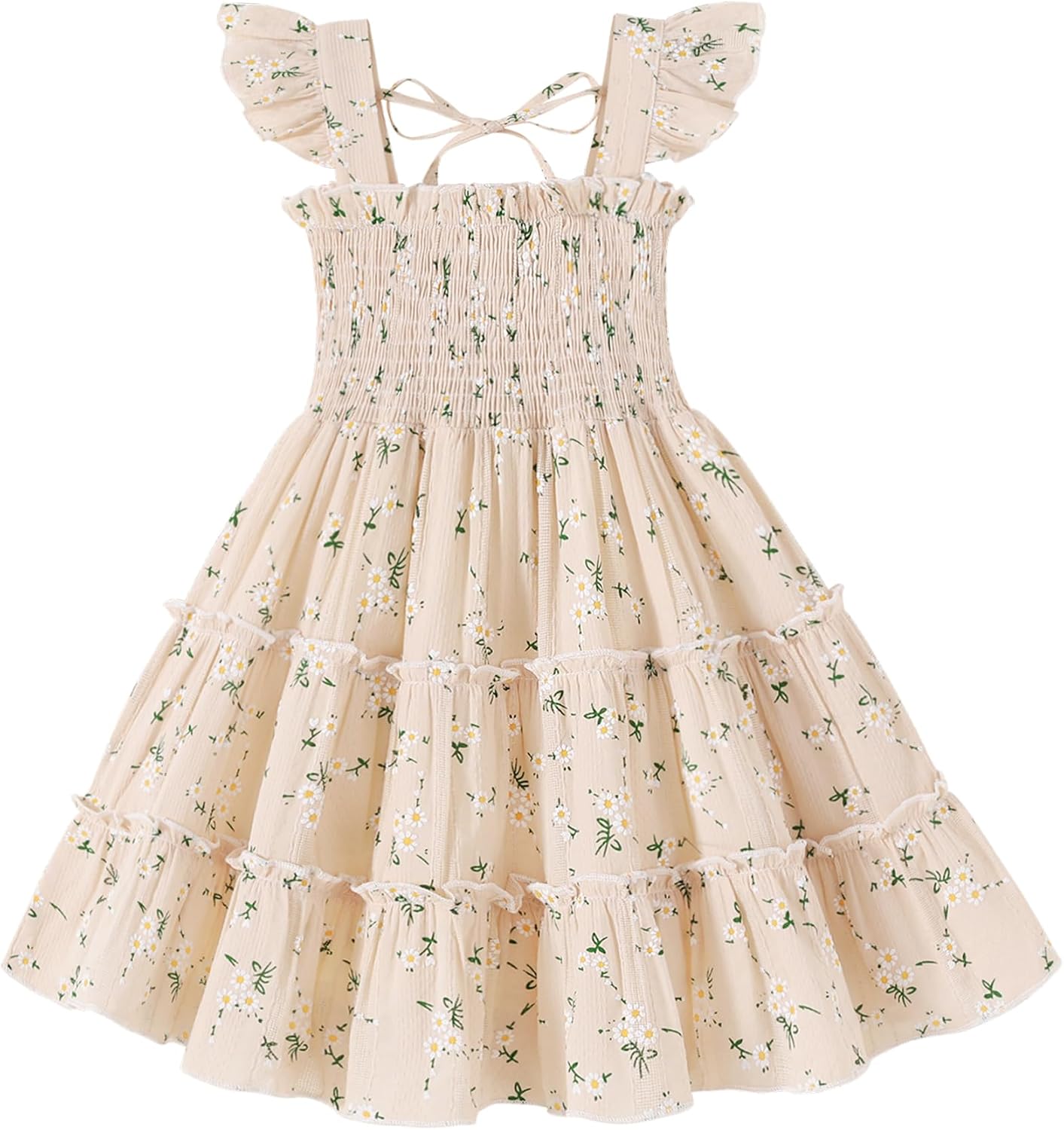 Toddler Girls Sleeveless Ruffle Dress