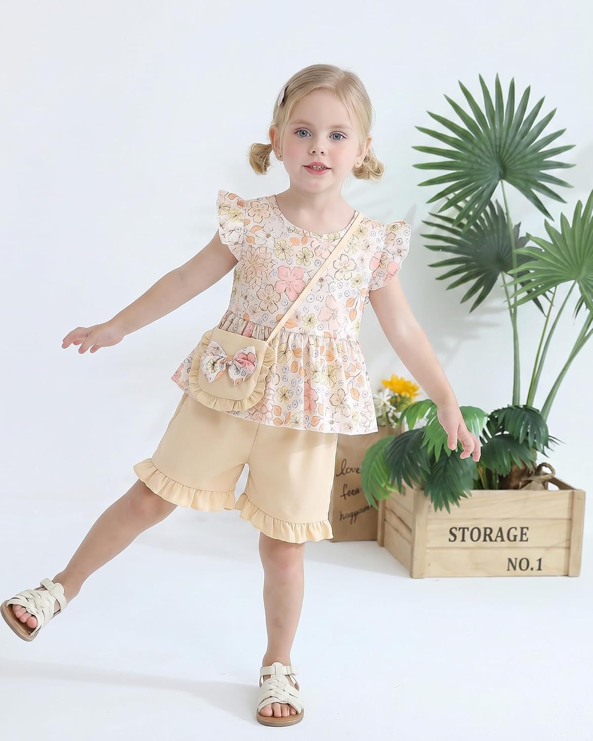 Toddler Girls Sleeveless Summer Outfit